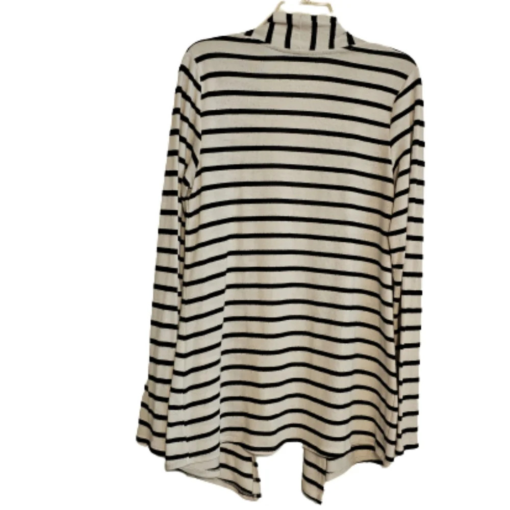 MIX by Hawthorn Black and white Striped Cardigan - Picture 2 of 4